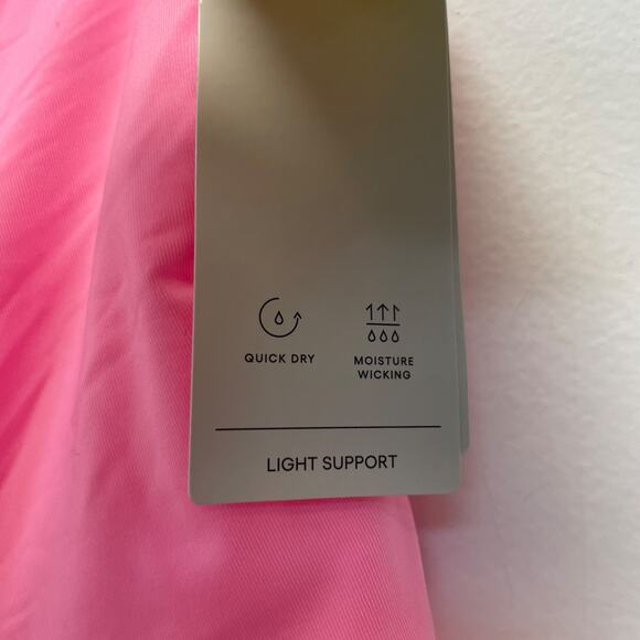 All In Motion Women's Light Support Asymmetrical Cropped Sports Bra Pink Size XL - Picture 5 of 8